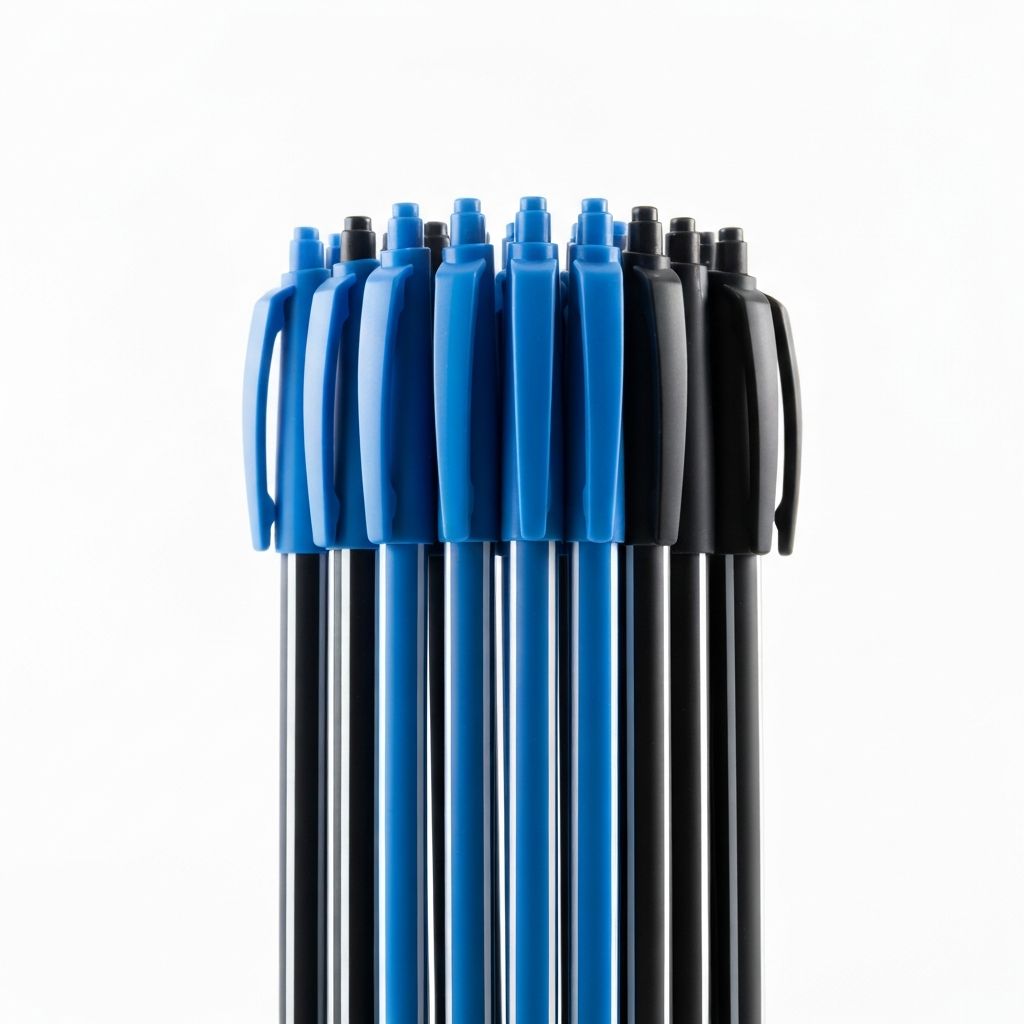 Boligrafos azul/negro