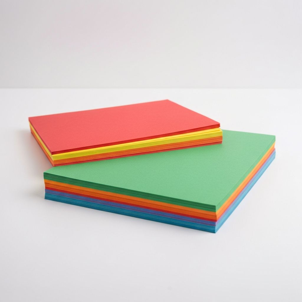 Hojas de color paquete